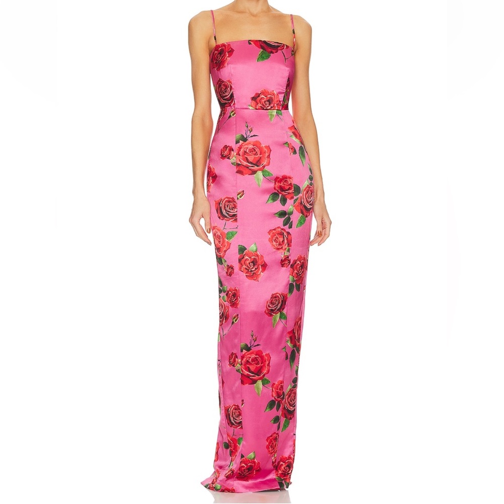 Sau Lee Sofia dress in Pink multi